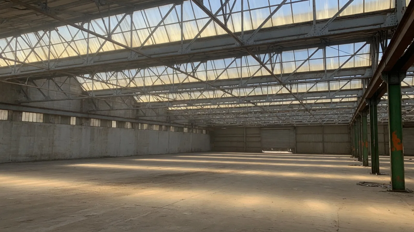 Commercial skylights on an Austin retail or warehouse roof